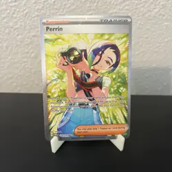 Pokemon TCG Trainer Perrin Special Illustration Card Twilight Masquerade 220/167 - Image 1