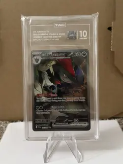 Pokemon TCG N's Zoroark EX Holo Card 185/159 Sv09: Journey Together TAG 10 - Image 1