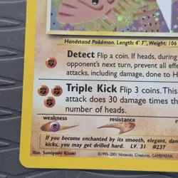 Hitmontop 3/75 Holo Rare Neo Discovery 2001 Pokemon Card HP - Image 5