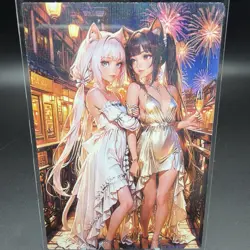 Vanilla & Chocola Anime Waifu Card Doujin ACG Goddess Holo - Image 2