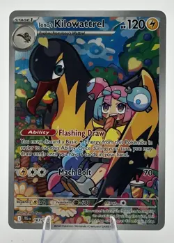 Pokemon TCG Iono's Kilowattrel 163/159 Journey Together Illustration Rare - Image 1