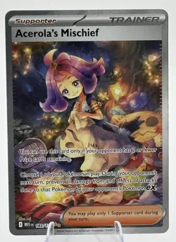 Acerola's Mischief Special Illustration Rare Pokemon Mega Evolution Card 183/132 - Image 1