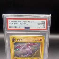 2000 POKEMON JAPANESE NEO 3 #142 AERODACTYL-HOLO PSA 10 - Image 2