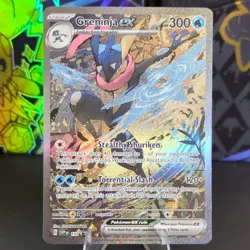 Pokemon TCG Greninja EX 132 Scarlet & Violet Promo Full Art Holo 2024 NM - Image 1