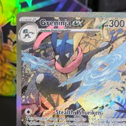 Pokemon TCG Greninja EX 132 Scarlet & Violet Promo Full Art Holo 2024 NM - Image 2