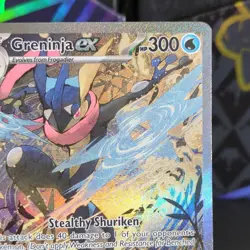 Pokemon TCG Greninja EX 132 Scarlet & Violet Promo Full Art Holo 2024 NM - Image 3