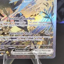Pokemon TCG Greninja EX 132 Scarlet & Violet Promo Full Art Holo 2024 NM - Image 5