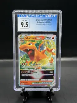 2022 Pokemon Brilliant Stars - Charizard VSTAR 018/172 CGC 10 (Blue Label 9.5)! - Image 1