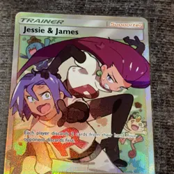 Pokemon Jessie & James Trainer Full Art Holo Rare 68/68 Hidden Fates English - Image 2