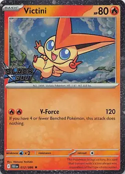 VICTINI (BLACK BOLT STAMPED) 012/086 HOLO POKEMON NM - Image 1