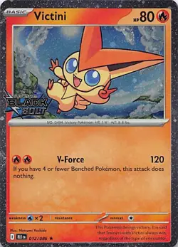 VICTINI (BLACK BOLT STAMPED) 012/086 HOLO POKEMON NM - Image 1