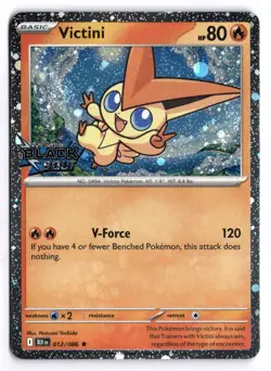 Pokemon Victini (Black Bolt Stamped) 012/086 Holo - Image 1