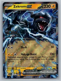 Zekrom ex (Black Bolt Stamped) 034/086 Holo Pokemon NM - Image 1