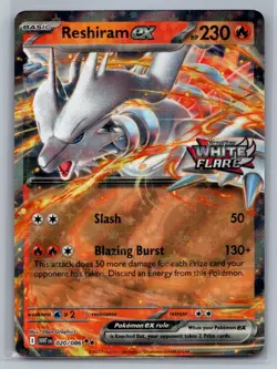 Reshiram ex (White Flare Stamped) 020/086 Holo Pokemon NM - Image 1