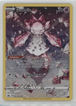 Full Art - Diancie Pokemon Sword & Shield Crown Zenith Galarian Gallery #GG13 - Image 1