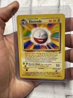 Pokemon TCG Electrode 25/130 Non-Holo Rare Base Set 2 NM Pokemon Card WOTC Vtg - Image 1