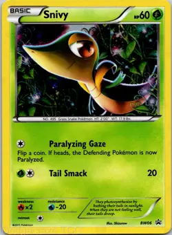 Snivy - BW06 BW06 Holo Promo Black And White Promo Pokemon NM - Image 1