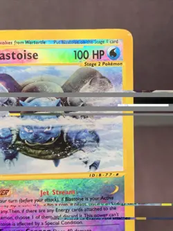 Pokemon TCG Blastoise 37/165 Reverse Holo Rare Expedition Base Set 2002 VTG WOTC - Image 3