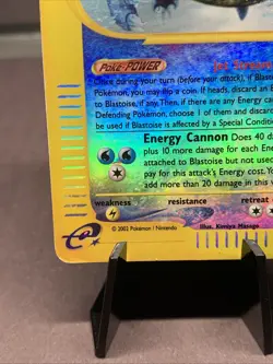 Pokemon TCG Blastoise 37/165 Reverse Holo Rare Expedition Base Set 2002 VTG WOTC - Image 5