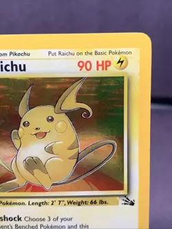Pokemon TCG Raichu 14/62 Fossil Set 1999 Holo Rare Unlimited VTG WOTC - Image 3
