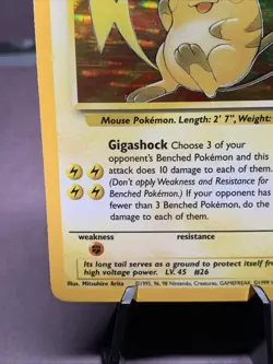 Pokemon TCG Raichu 14/62 Fossil Set 1999 Holo Rare Unlimited VTG WOTC - Image 5