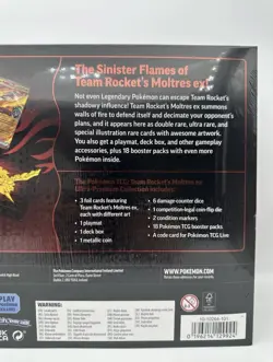 Pokemon TCG Team Rocket’s Moltres ex Ultra-Premium Collection UPC - NEW, Sealed - Image 4