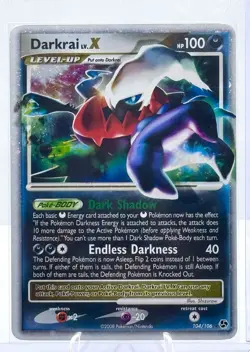 Darkrai Lv.X 104/106 Great Encounters Pokemon Ultra Rare Holo NM/LP - Image 1
