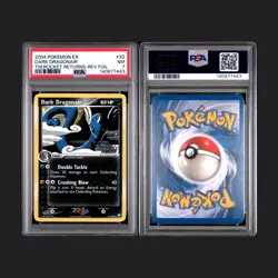 2004 Pokemon Ex Team Rocket Returns PSA 7 Dark Dragonair Reverse Foil - Image 1