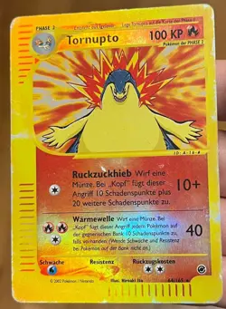 Typhlosion Reverse Holo 64/165 WOTC Expedition Rare Pokemon TCG GERMAN DMG - Image 1