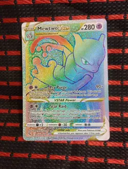 Mewtwo VSTAR (Secret) 079/078 Pokemon GO Holo NM💥💥💥 SUPER CLEAN 💥💥💥 - Image 1