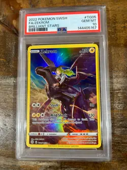 POKEMON 2022 Brilliant Stars Full Art ZEKROM #TG05 PSA 10 Gem Mint RARE - Image 1