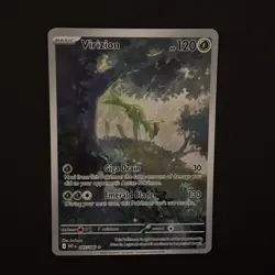 Pokemon Virizion Illustration Rare Full Art Holo Sv: White Flare 095/086 120 HP - Image 3