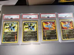 PSA 9 Pokemon B & W Boundaries Crossed #100/149 &100 Black Kyurem rev Foil Lot 4 - Image 1
