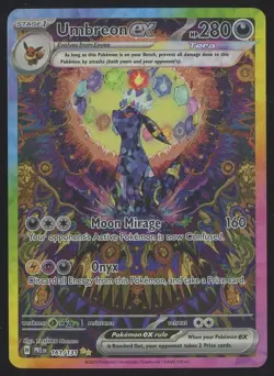 Pokemon TCG Umbreon EX Prismatic Evolutions Card 161/131 SIR - Image 1