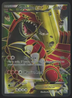 Groudon-EX Full Art Ultra Rare Holo Pokemon Card 150/160 XY Primal Clash - Image 1