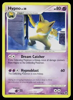 Pokemon Card Great Encounters Hypno 19/106 Rare - Image 1