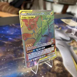 Pokemon Pikachu & Zekrom GX Team Up Card 184/181 Secret Rare SM Rainbow Holo - Image 3