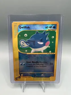 Qwilfish 127/165 Expedition Base Set Reverse Holo Pokemon Card NM/LP - Image 1