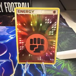 Fighting Energy 108/108 Reverse Holo Rare Power Keepers Pokemon Card - Image 1