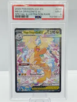 Mega Dragonite Ex Ascended Heroes Special Illustration Rare PSA 9 Pokemon Card - Image 1