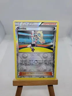 Pokemon TCG Korrina 95/111 XY Furious Fists Reverse Holo Uncommon Trading Card - Image 1