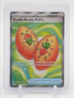 BUDDY-BUDDY POFFIN 2025 POKEMON MEGA EVOLUTION ULTRA RARE 167/132 Q5537 - Image 1