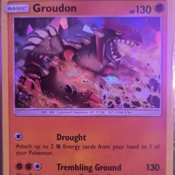 Pokemon Groudon 113/236 Deck Exclusives Cracked Ice Holo 130HP English - Image 1