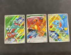 Pokemon First Partner Kanto Promos - Bulbasaur 37, Charmander 38, & Squirtle 39 - Image 1