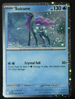 Suicune (Cosmos Holo) 026/094 Phantasmal Flames NM w/ SWIRL 🌀 Pokemon TCG - Image 1