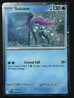 Suicune (Cosmos Holo) 026/094 Phantasmal Flames NM w/ SWIRL 🌀 Pokemon TCG - Image 5