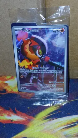 Charcadet Pokemon Center Stamped Promo 022 Sealed Phantasmal Flames PC ETB Promo - Image 1