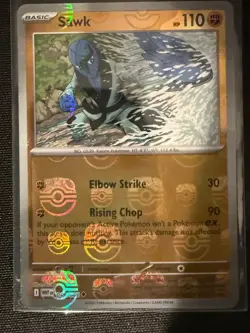 Sawk (Master Ball Pattern) 049/086 White Flare Uncommon Holo Pokemon TCG NM/M - Image 1