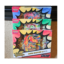 Pokemon Mega Evolution Ascended Heroes Box Feraligatr Meganium Emboar TCG all 3 - Image 1