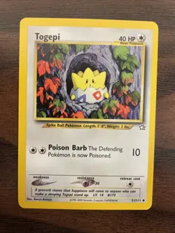 Pokemon Togepi 51/111 Neo Genesis Regular NM - Image 3